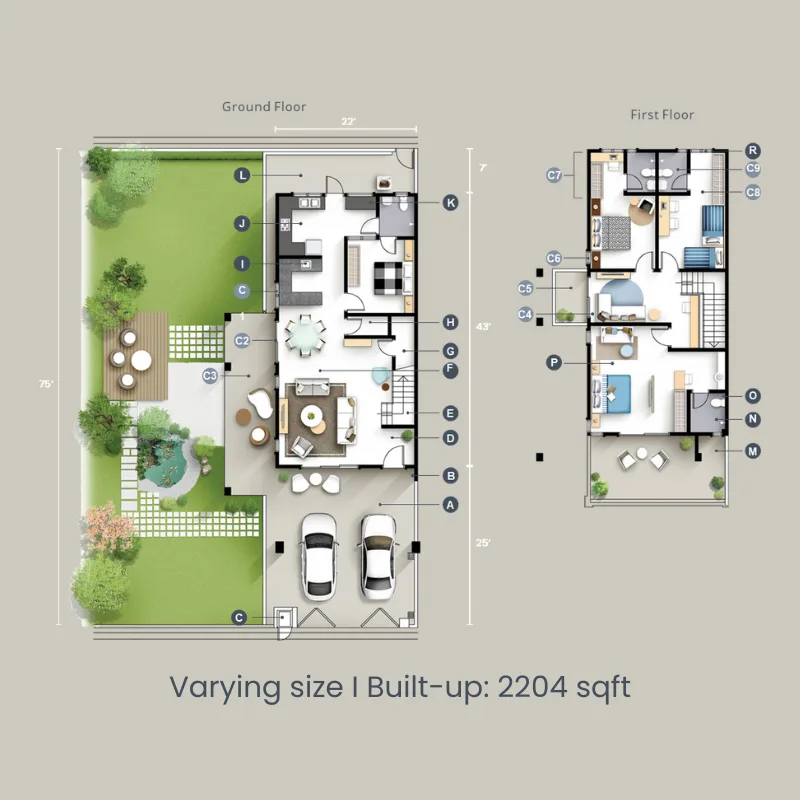 Klemeru 2 corner lot floor plan